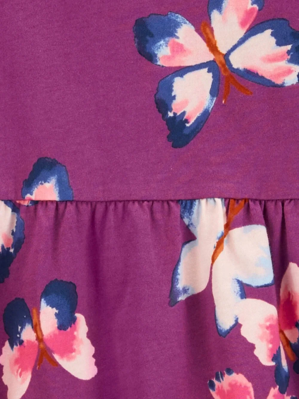 Carter’s Girls' Butterfly Print Long Sleeve Dress